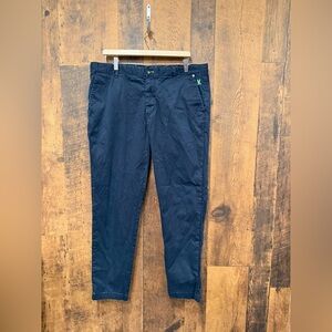 Psycho bunny Men's Navy blue chino pants size 36x31 EUC